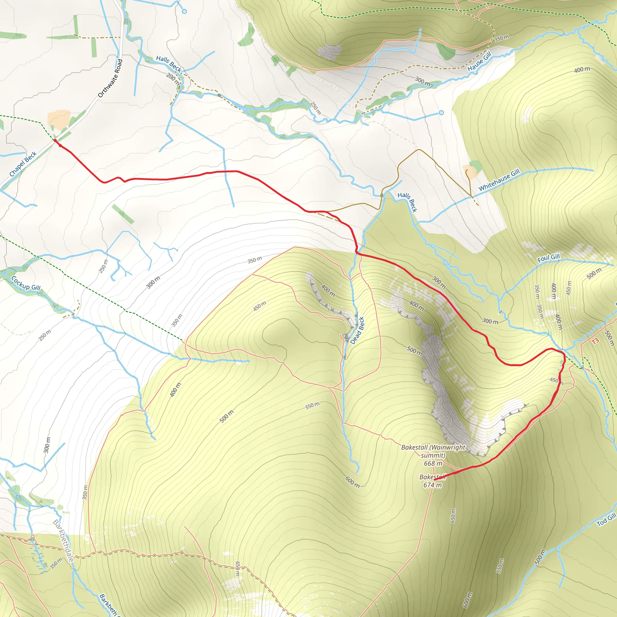 Bakestall mobile static map