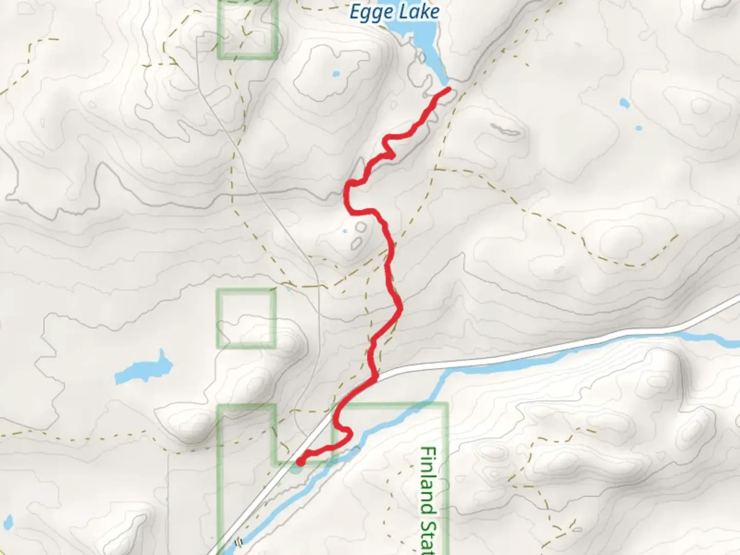 An image depicting the trail Egge Lake via Superior hiking Trail and its surrounding area.