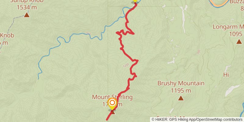 Baxter Creek Trail stage 2 Map