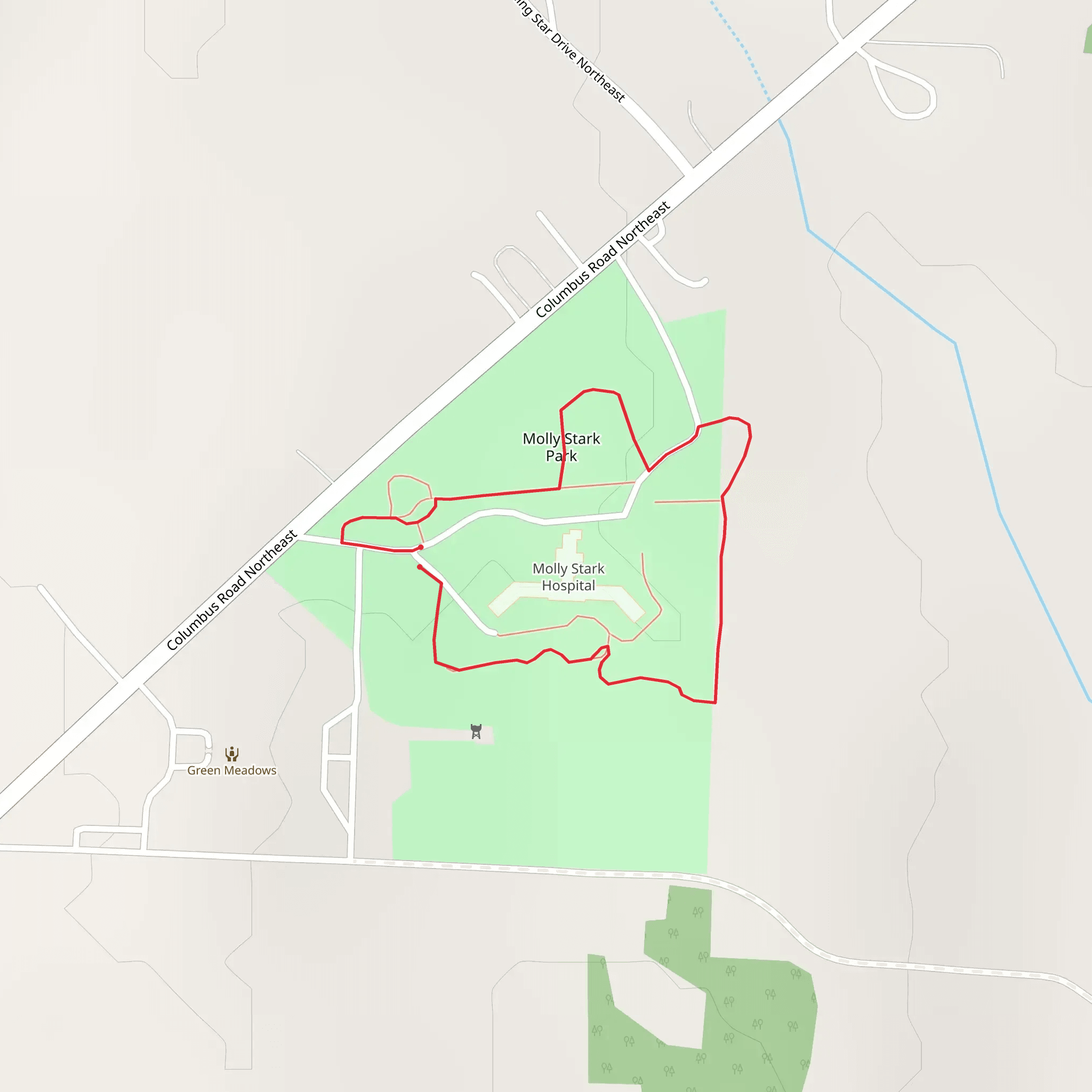 Molly State Park Loop mobile static map