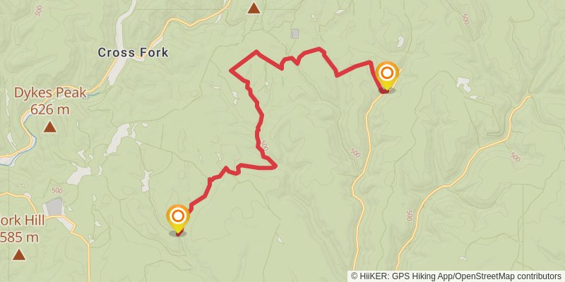 Donut Hole Trail stage 4 Map