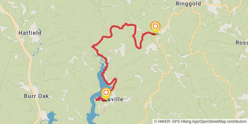 NCT Athens East Trail stage 2 Map