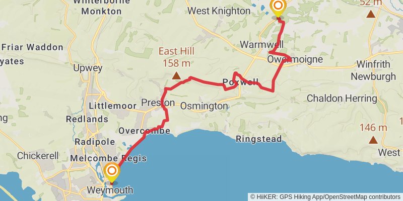 Hardy Way stage 17 Map