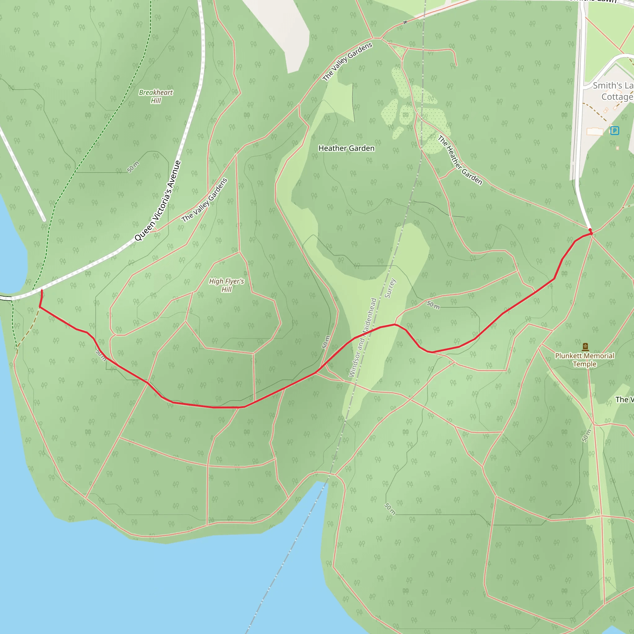High Flyer's Hill mobile static map