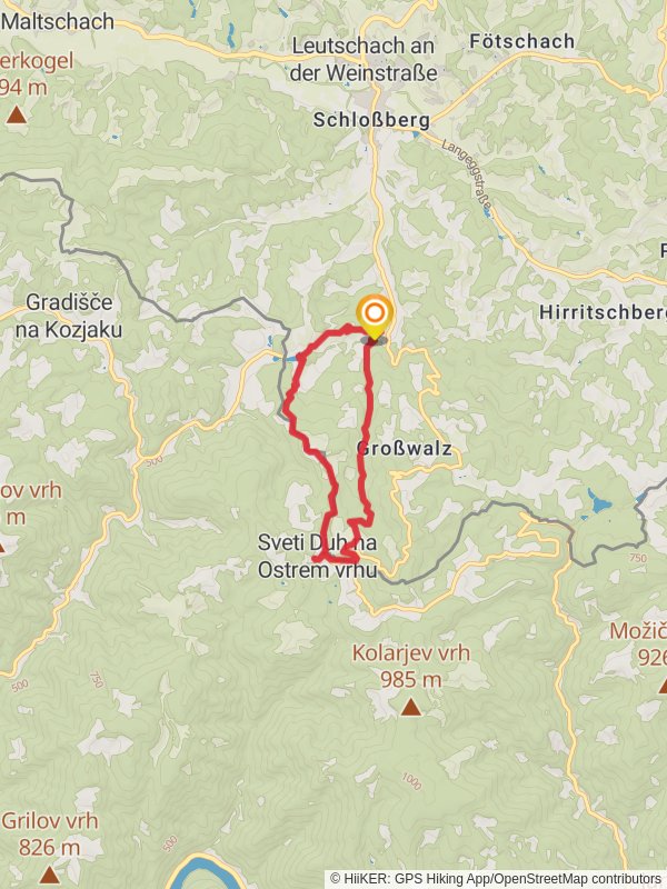 Heiligengeistklamm River Trail mobile static map