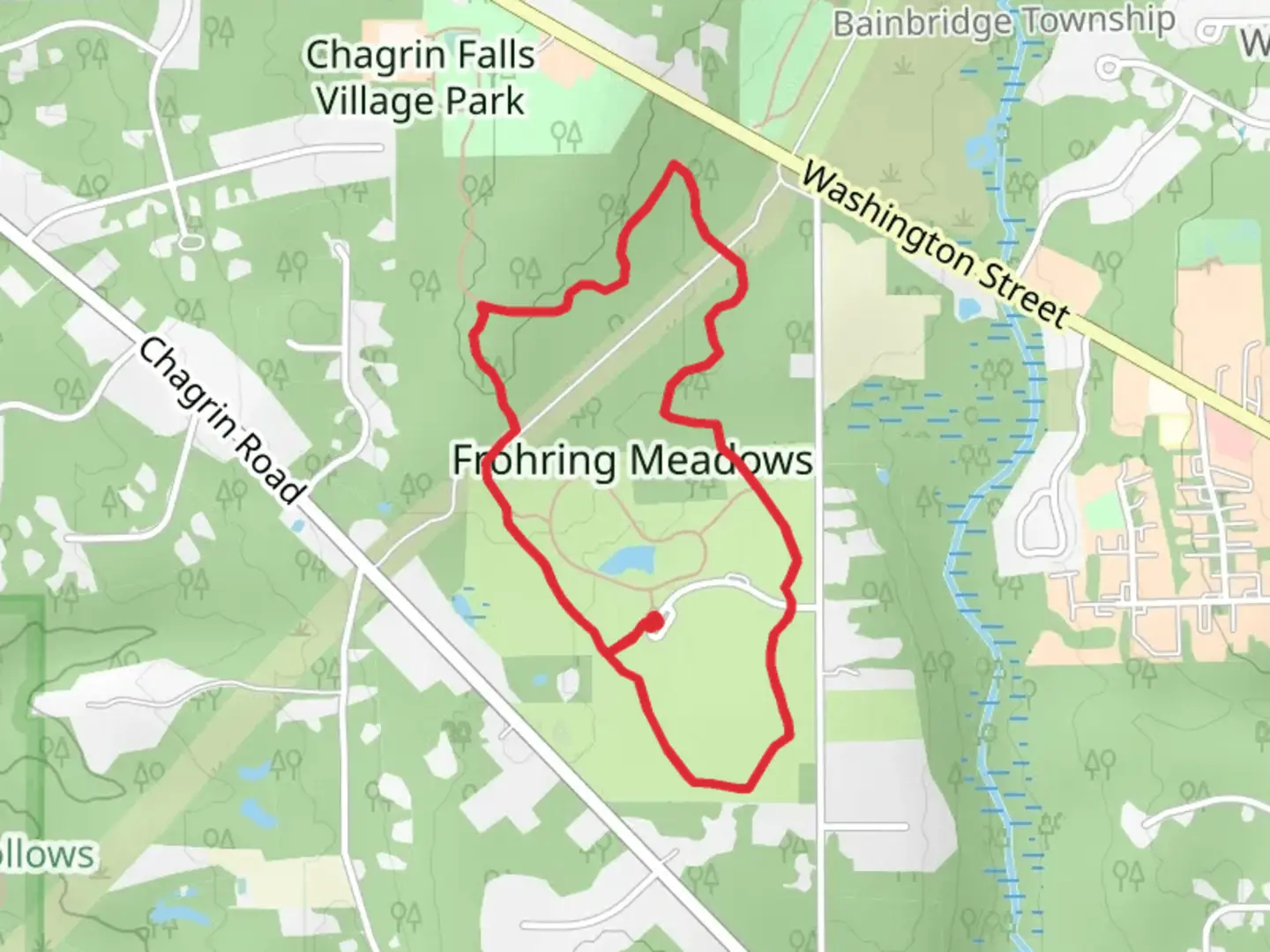 An image depicting the trail Big Bluestem Loop Trail and its surrounding area.