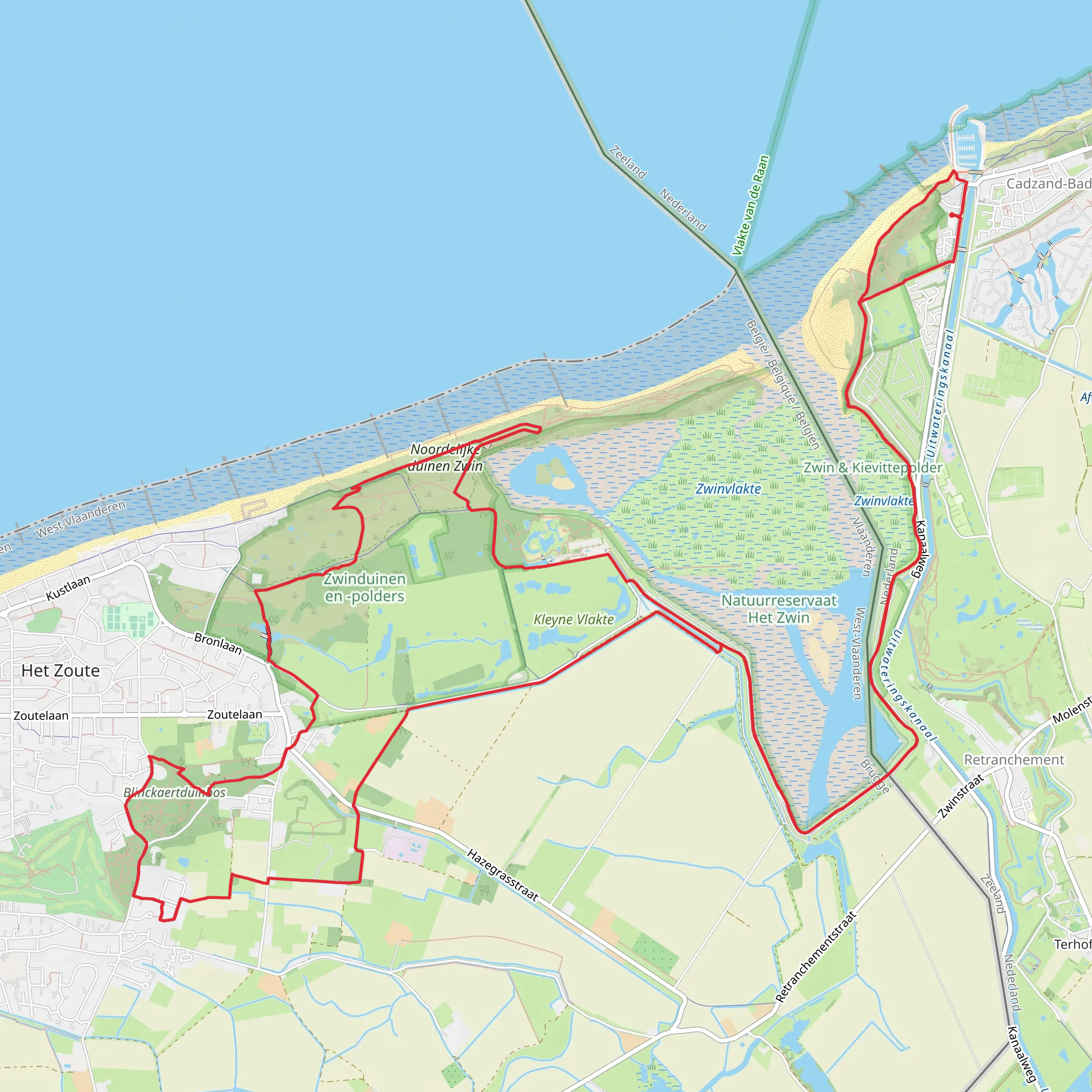 Blinckaertduinbos via Zenopad mobile static map