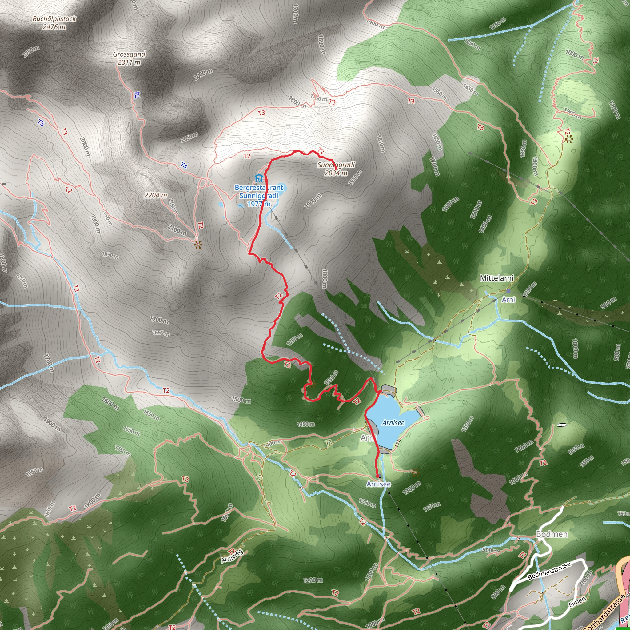 Sunnig Grat mobile static map
