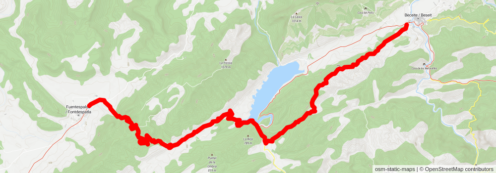 GR 8 Aragón stage 3 Map