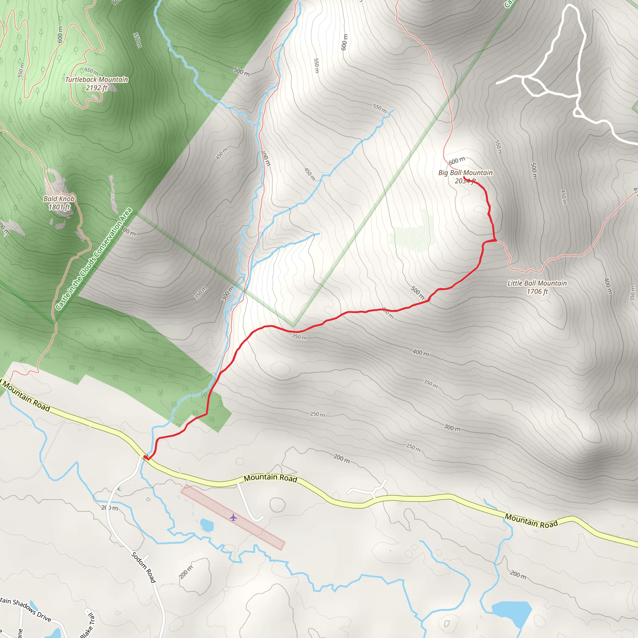 Big Ball Mountain mobile static map
