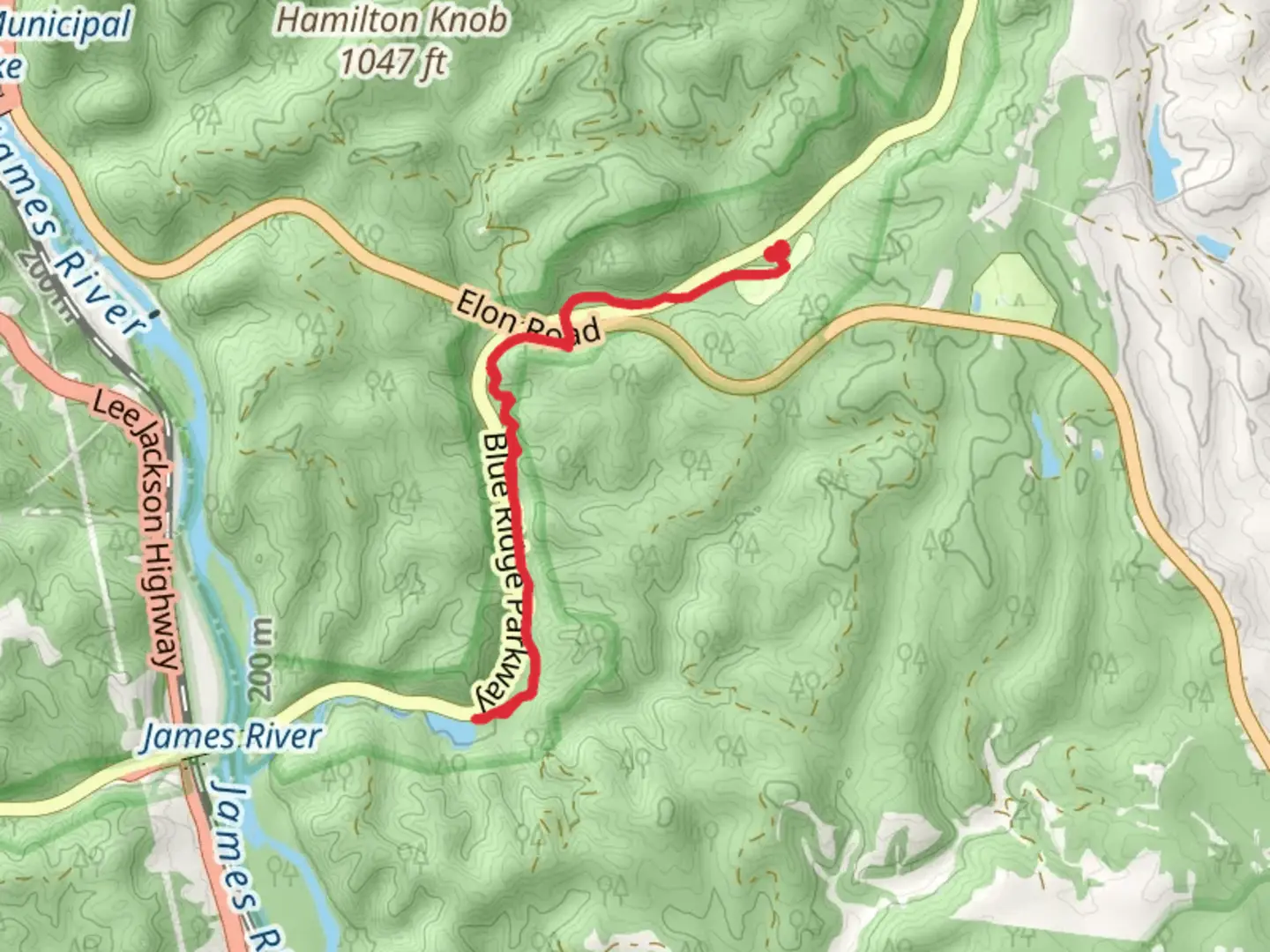 An image depicting the trail Otter Lake via Otter Creek Trail - Otter Creek Campground and its surrounding area.