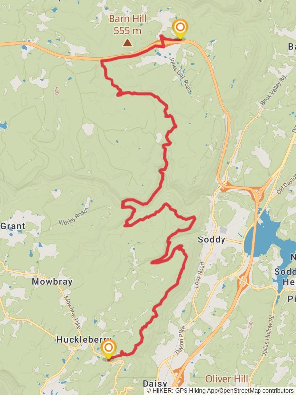Cumberland Trail from Mowbray Pike