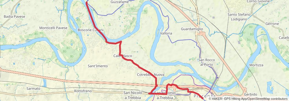 Via Francigena alt 3 Map