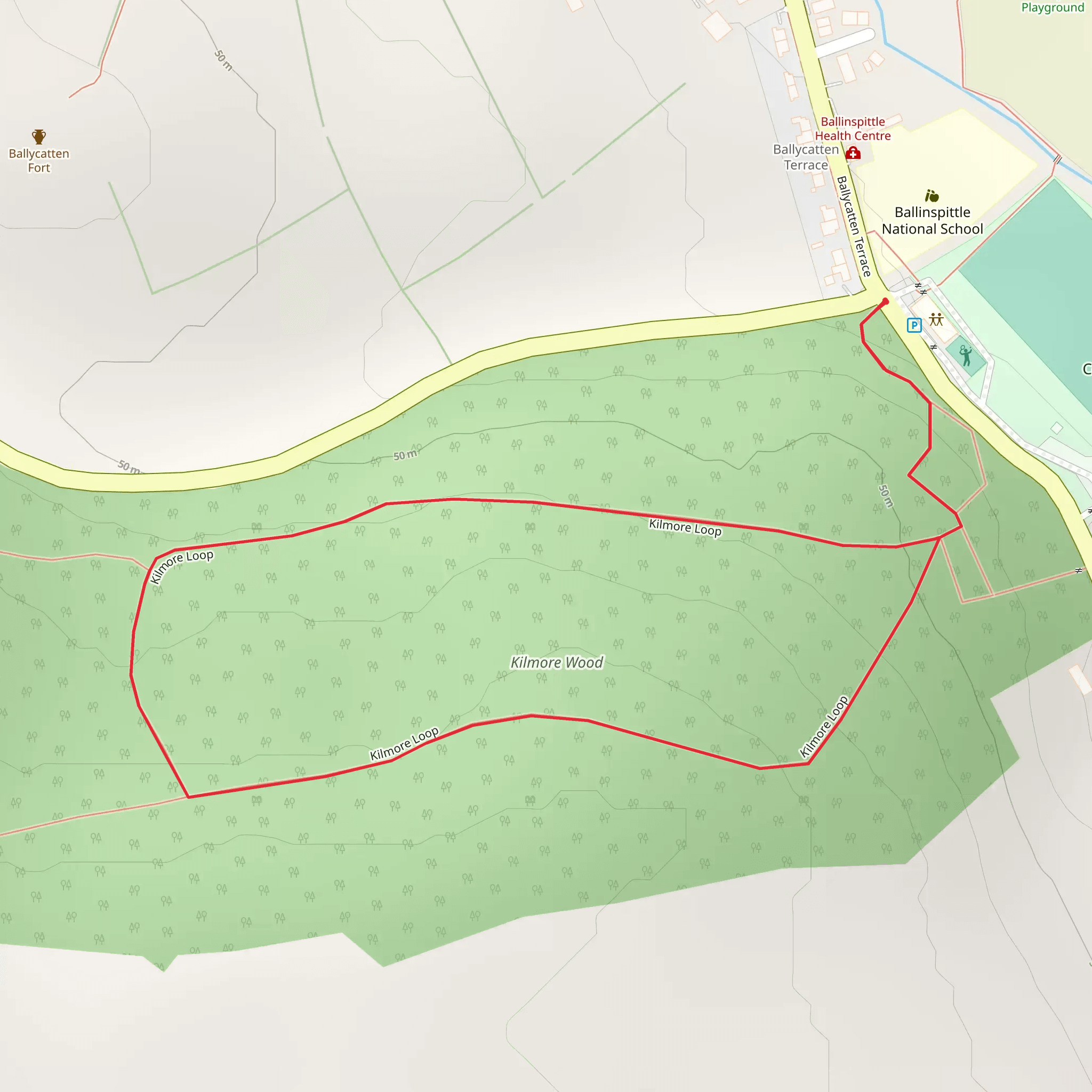 Garrettstown - Kilmore Loop mobile static map