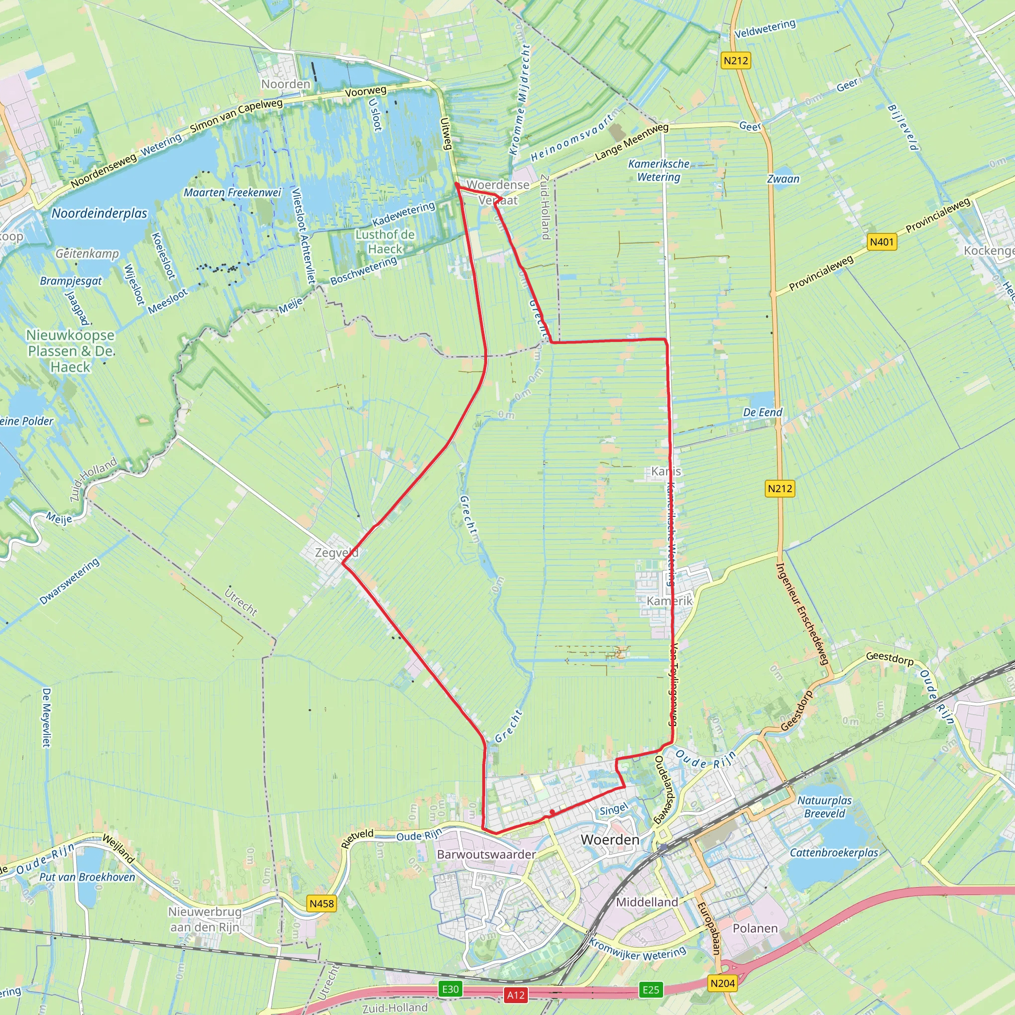 Miland Weg and Houtkade Loop mobile static map
