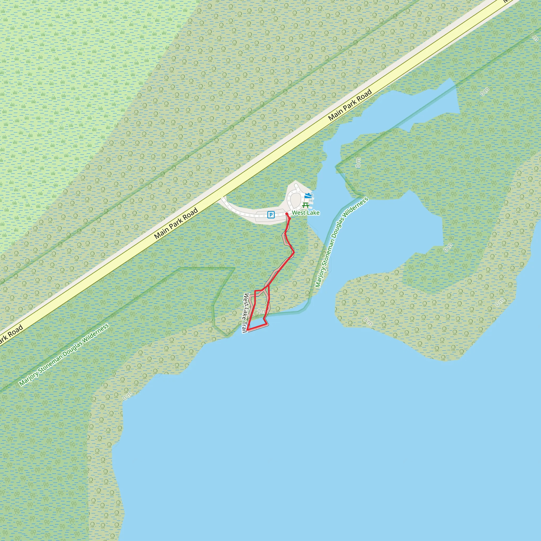 West Lake Trail mobile static map