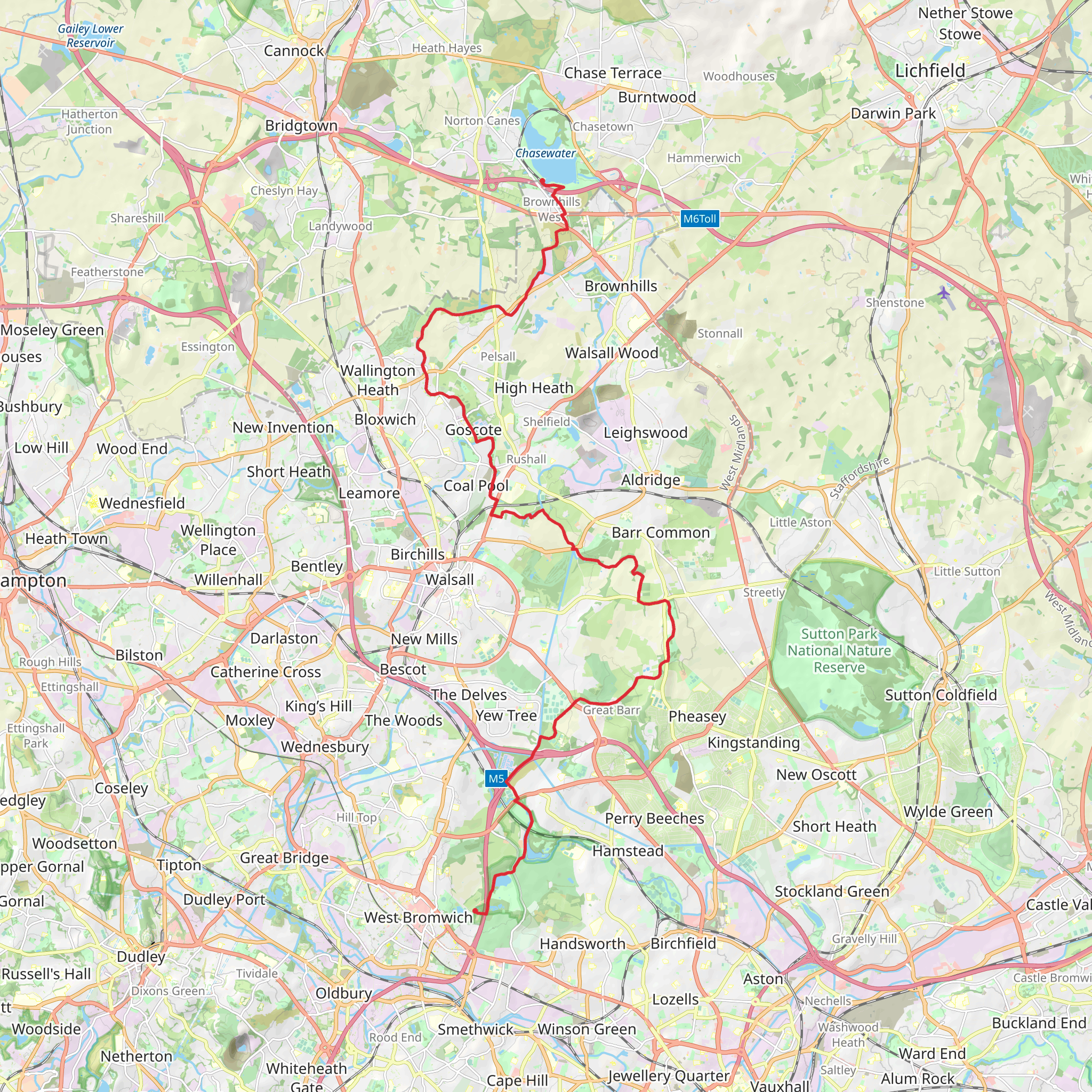 Beacon Way mobile static map