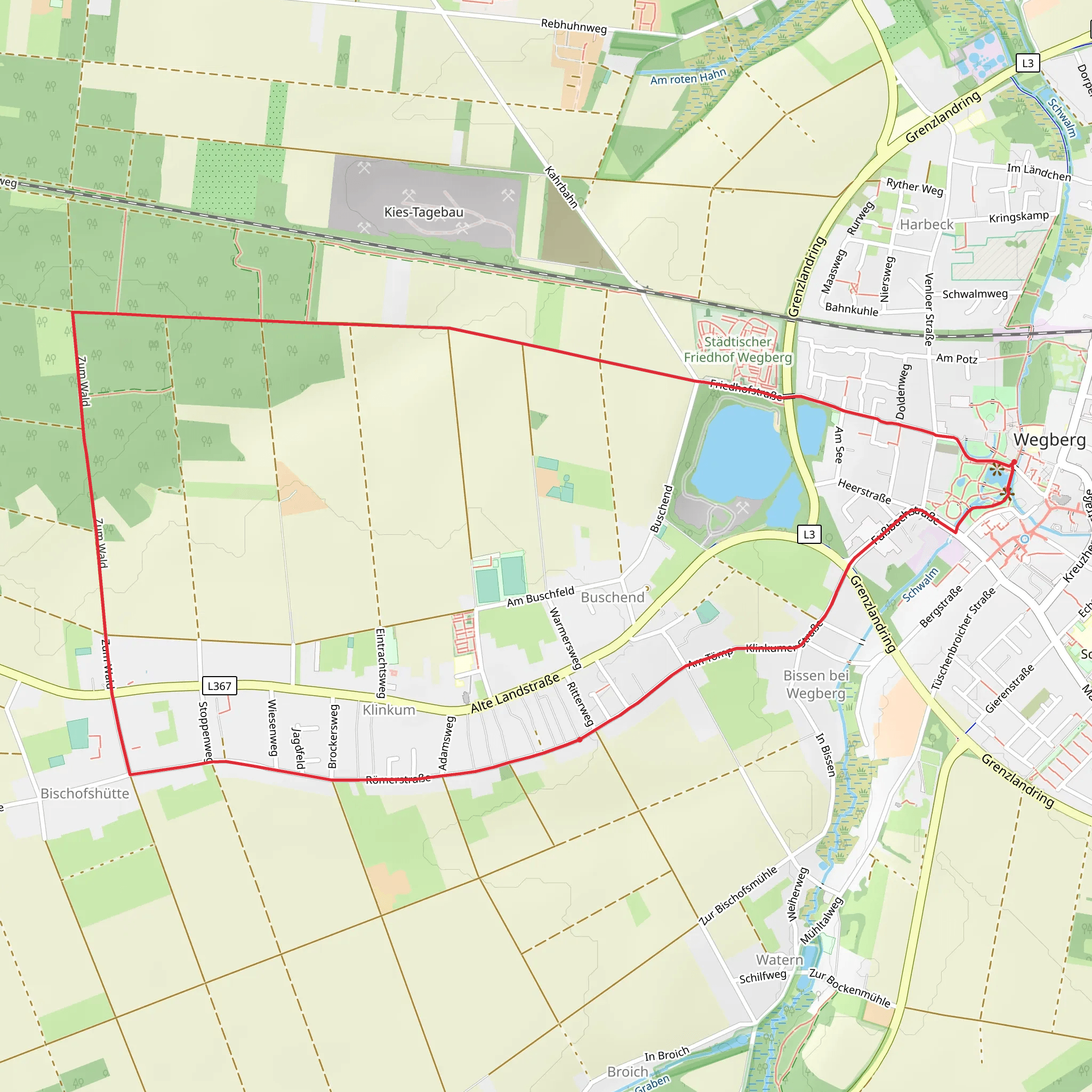 Römerstraße Loop mobile static map