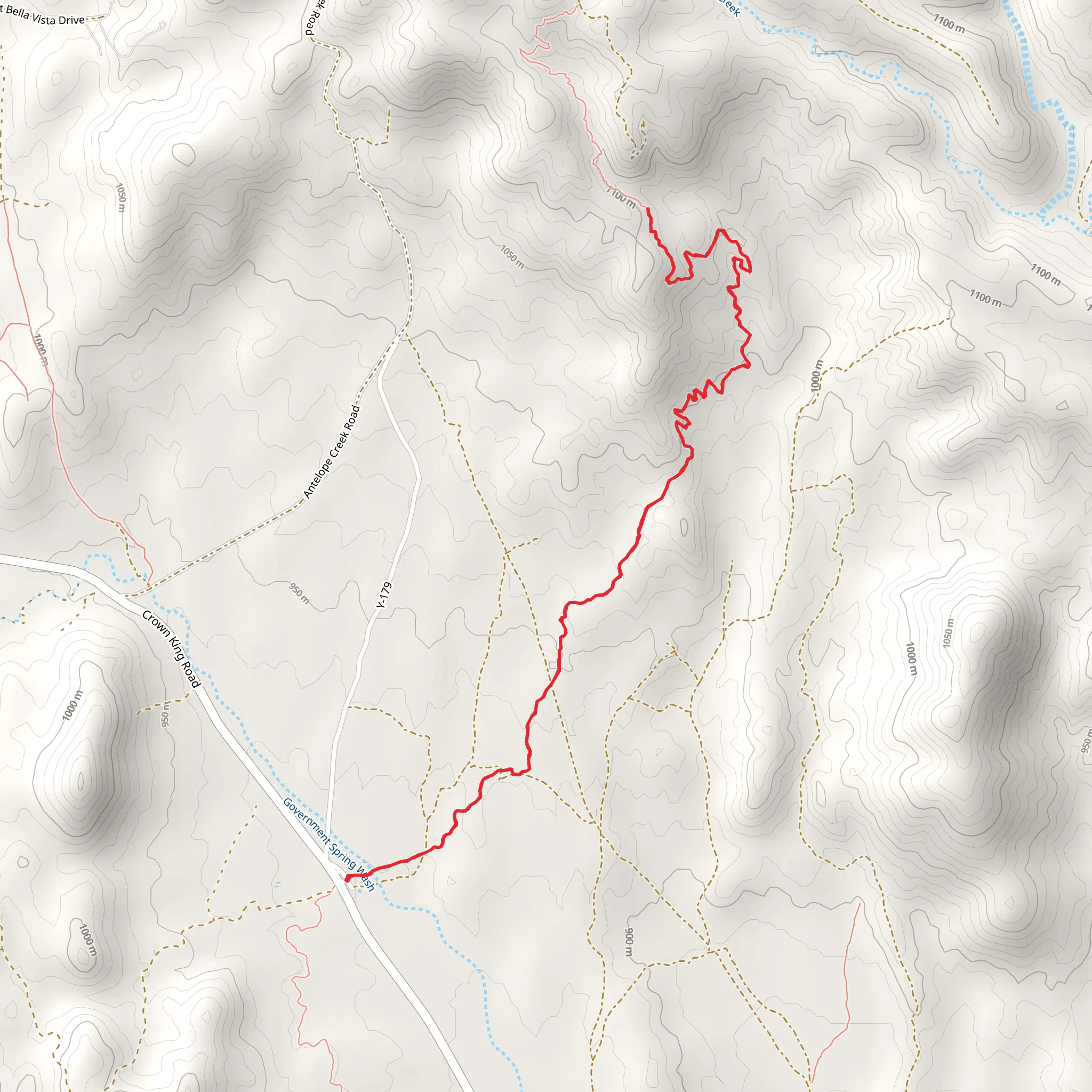Black Canyon Short Trail - Bumble Bee Road mobile static map