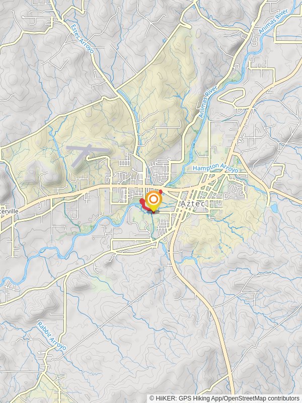 Aztec Animas River Trail mobile static map