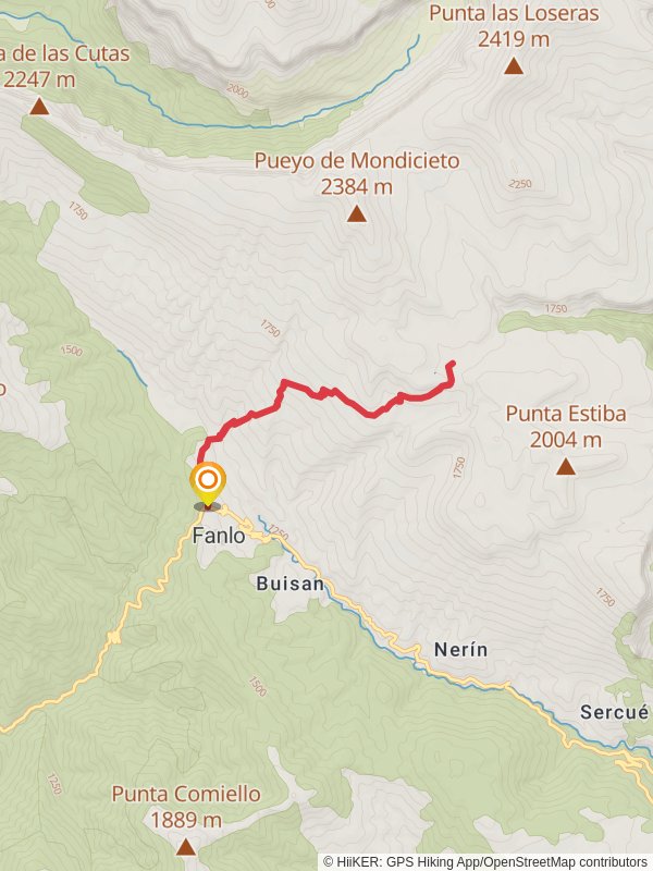 Fanlo - Viewpoints of Ordesa PR HU 183 mobile static map