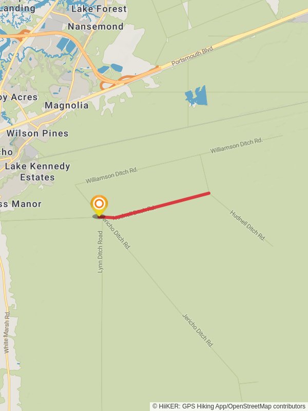 Hudnell Ditch Short Trail mobile static map