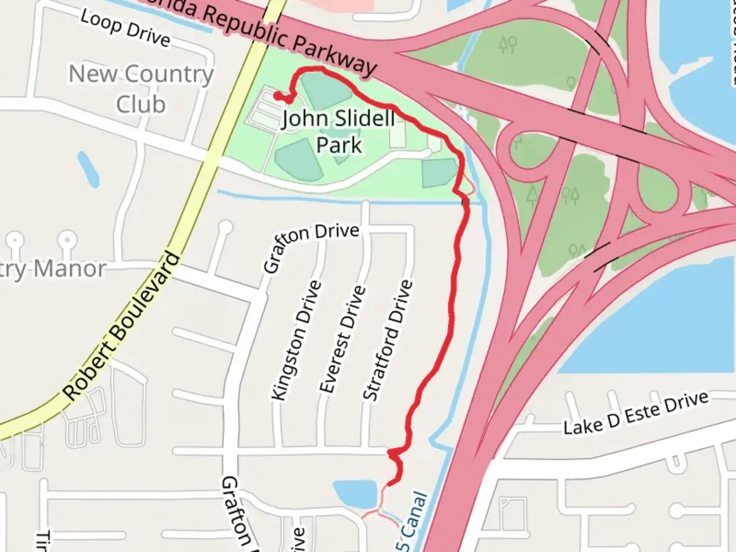 An image depicting the trail Walk along W15 Canal and its surrounding area.