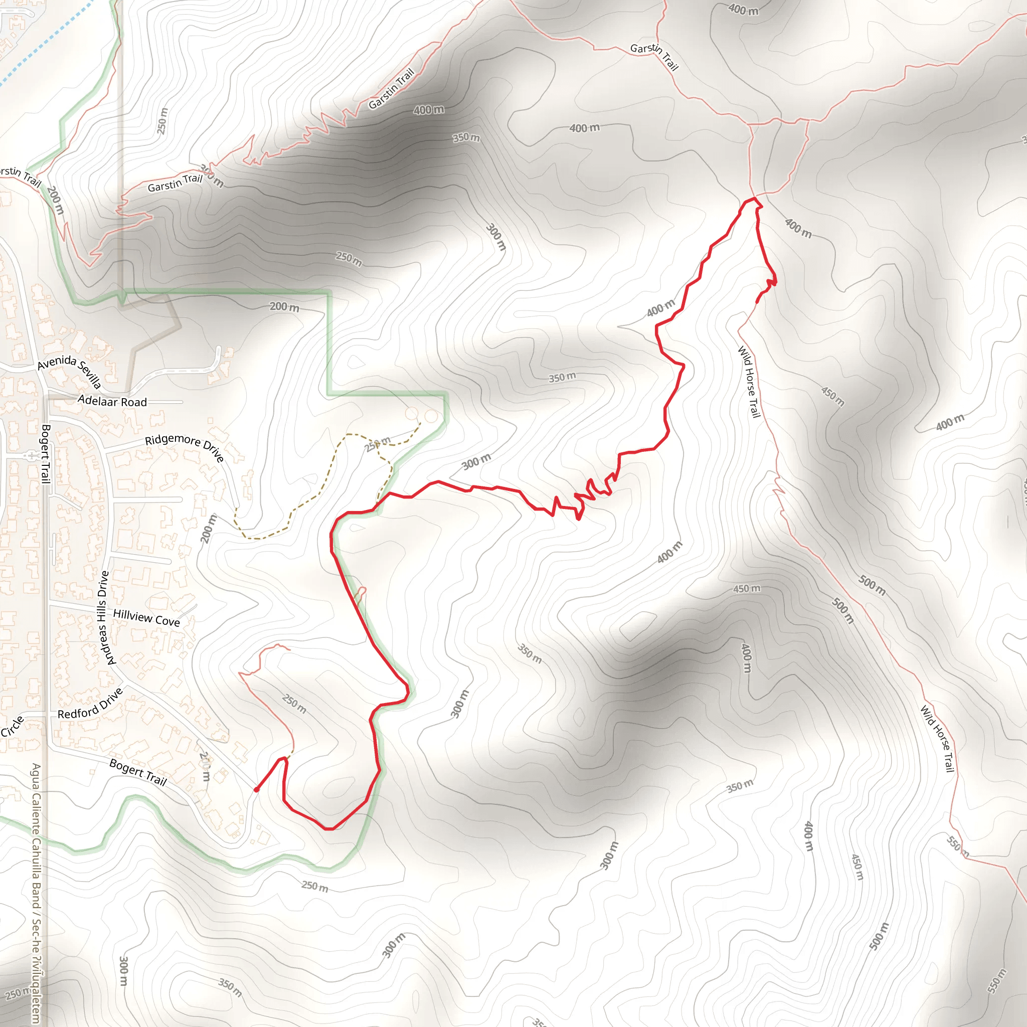Thielman and Wild Horse Trail mobile static map