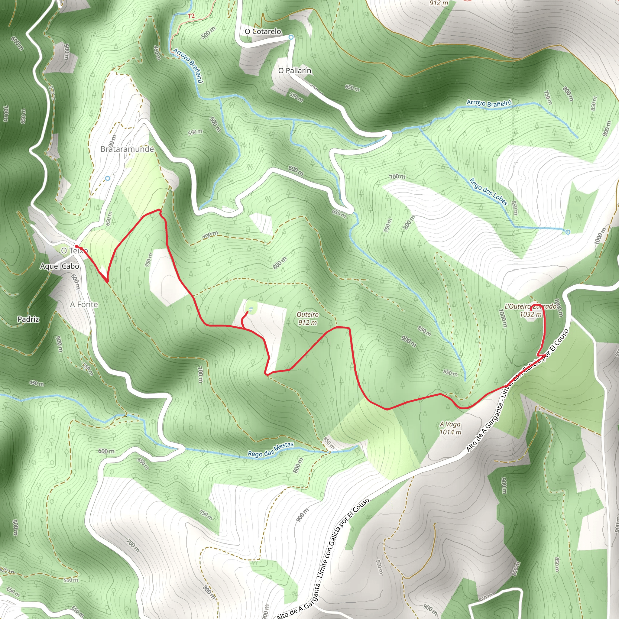 Ouroso Route mobile static map