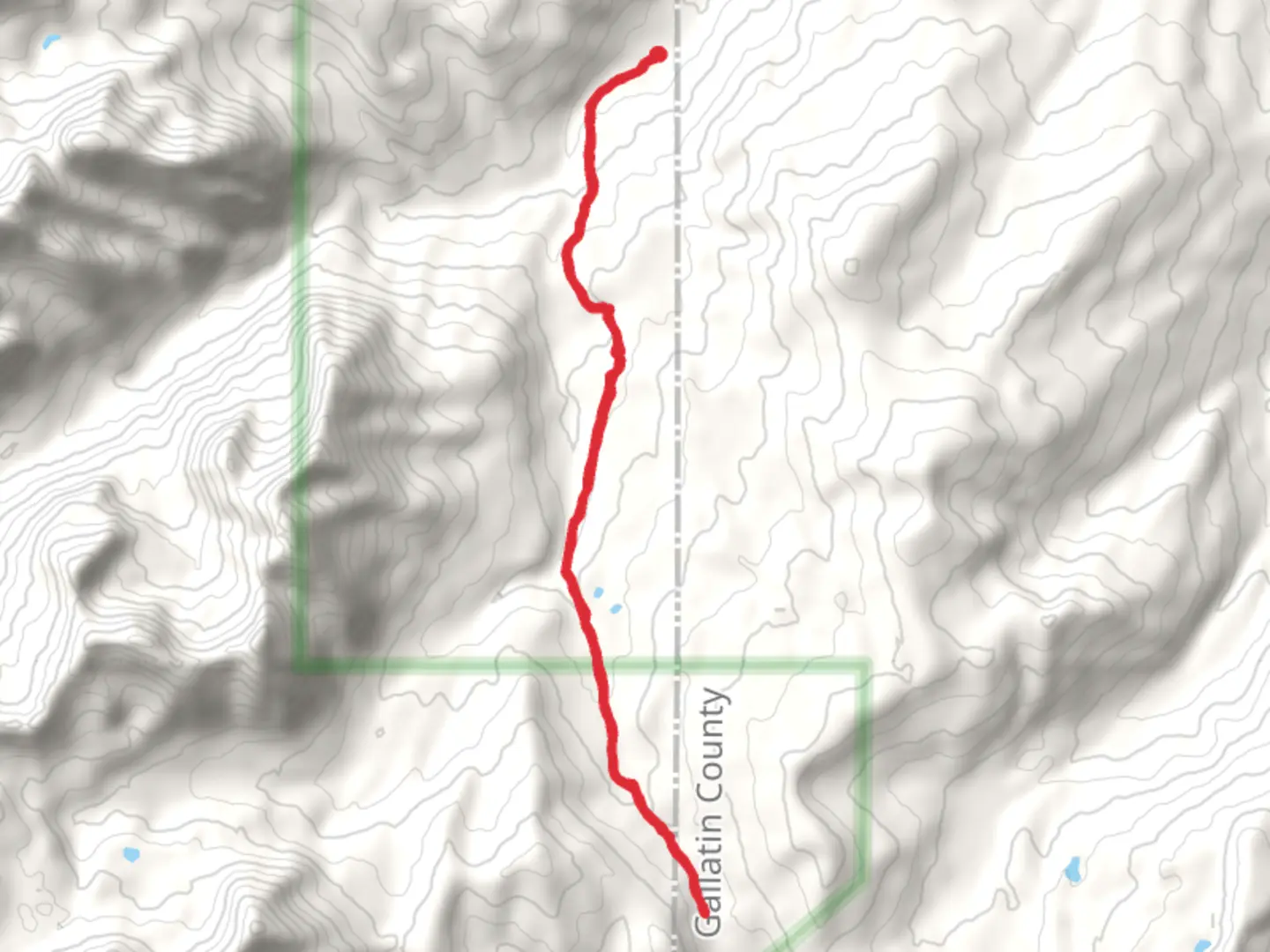 An image depicting the trail Lightning Creek Trail via Taylor Falls Trail and its surrounding area.