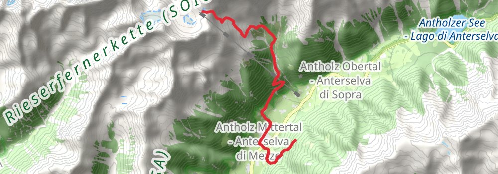 Via Alpina - Red Trail stage 35 Map