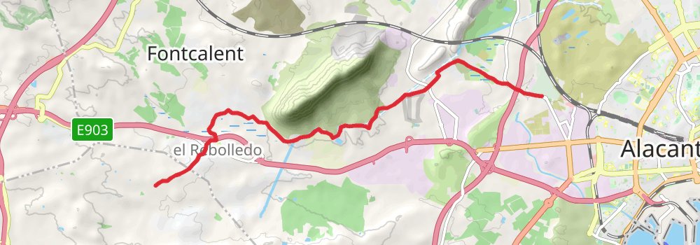GR 125 Senda del Poeta Miguel Hernández stage 4 Map