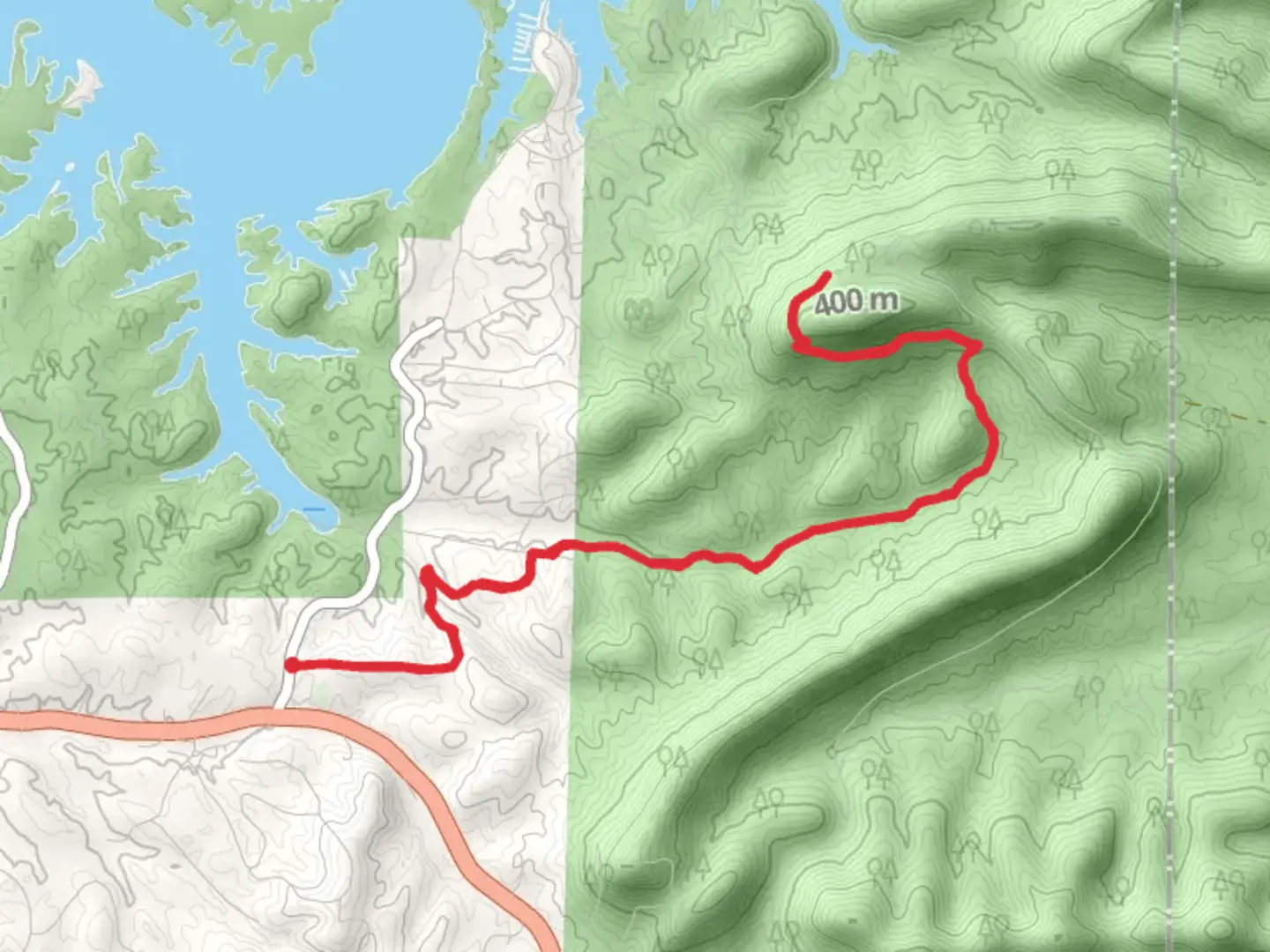 An image depicting the trail Lake Ouachita Vista Trail Out and Back and its surrounding area.