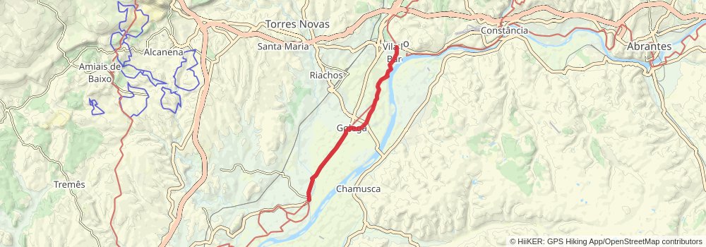 Camino Portugues da Costa stage 6 Map
