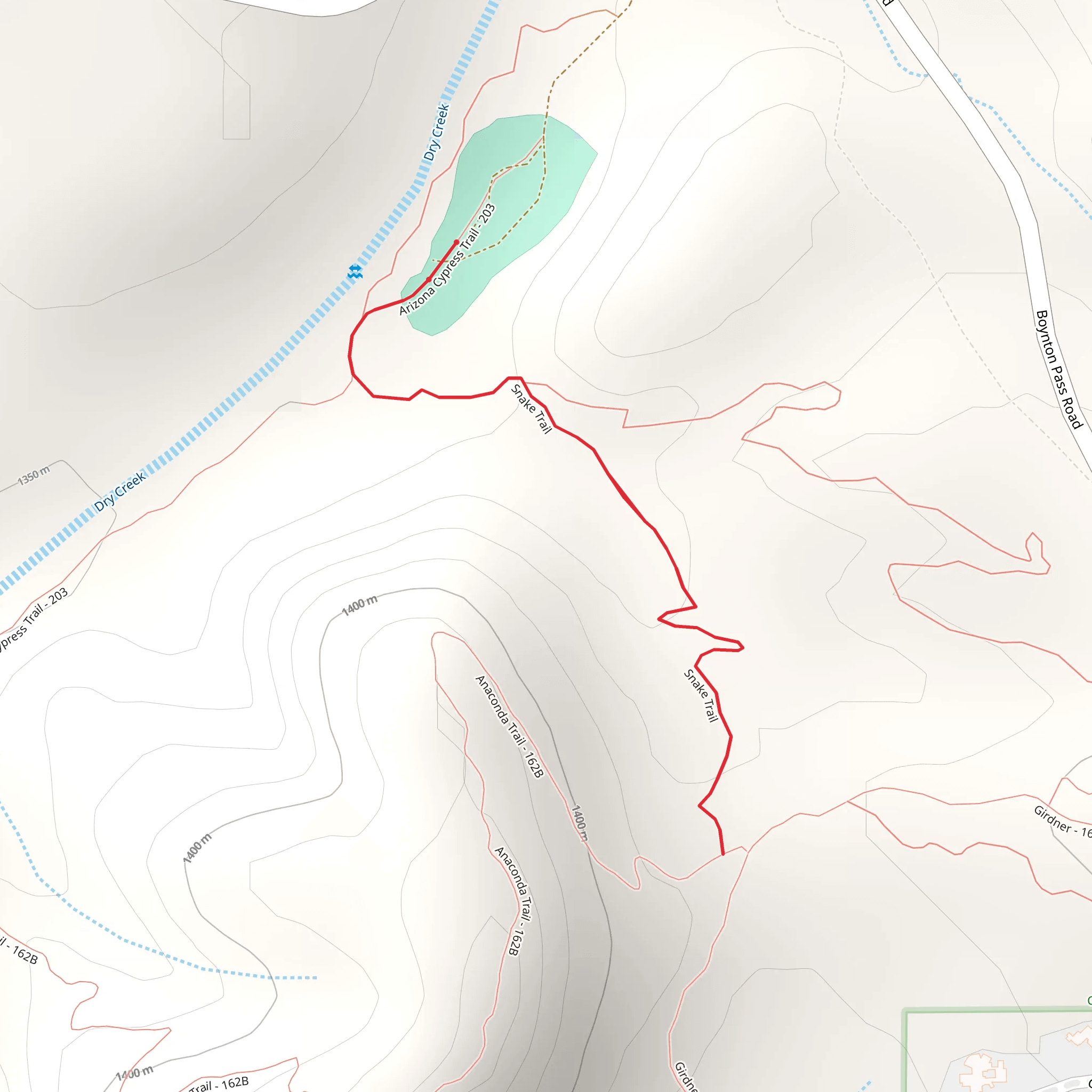 Snake Trail mobile static map