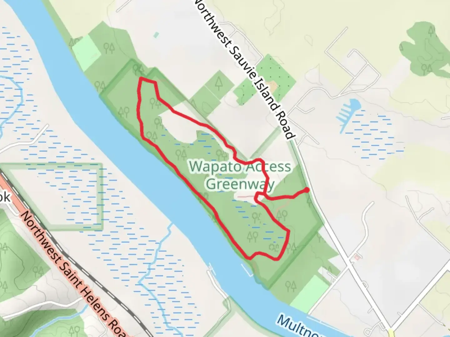 An image depicting the trail Wapato Loop Trail and its surrounding area.