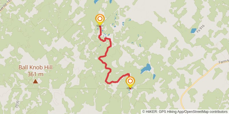 LBJ Grasslands - Blue Trail stage 2 Map