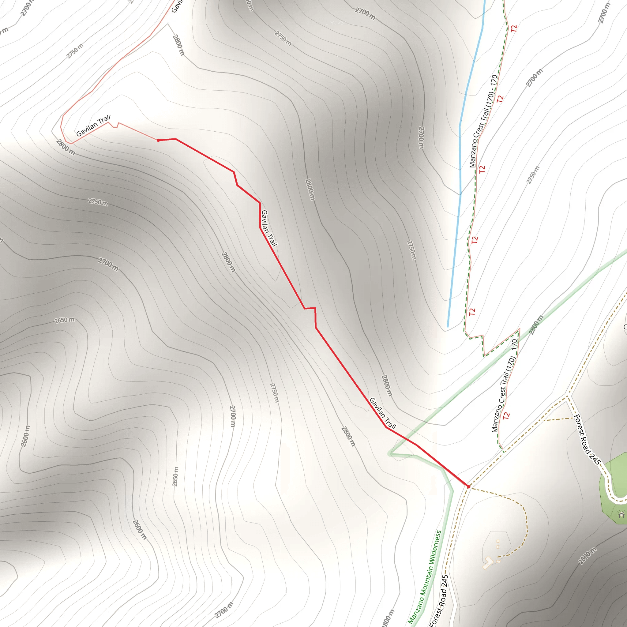 Crest Spur mobile static map