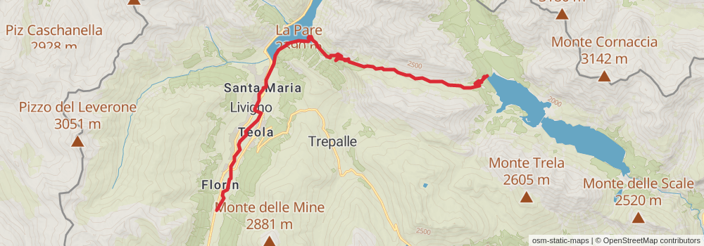 Sentiero Italia - Alps Section stage 71 Map