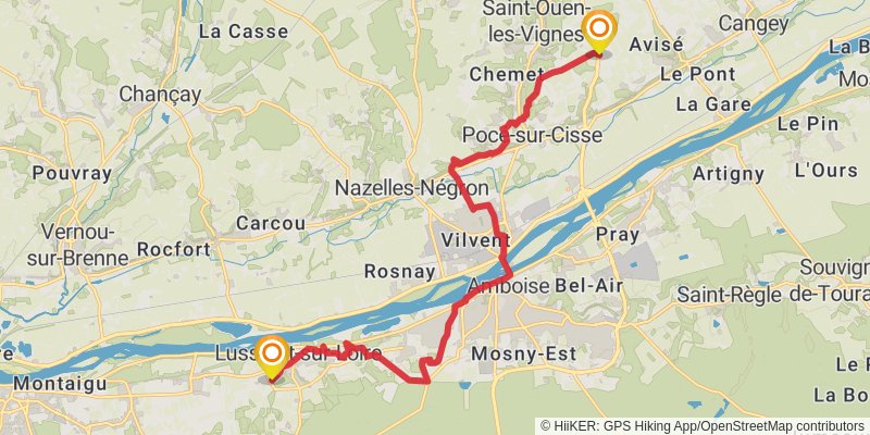 GR 3 - Vallee De La Loire stage 42 Map