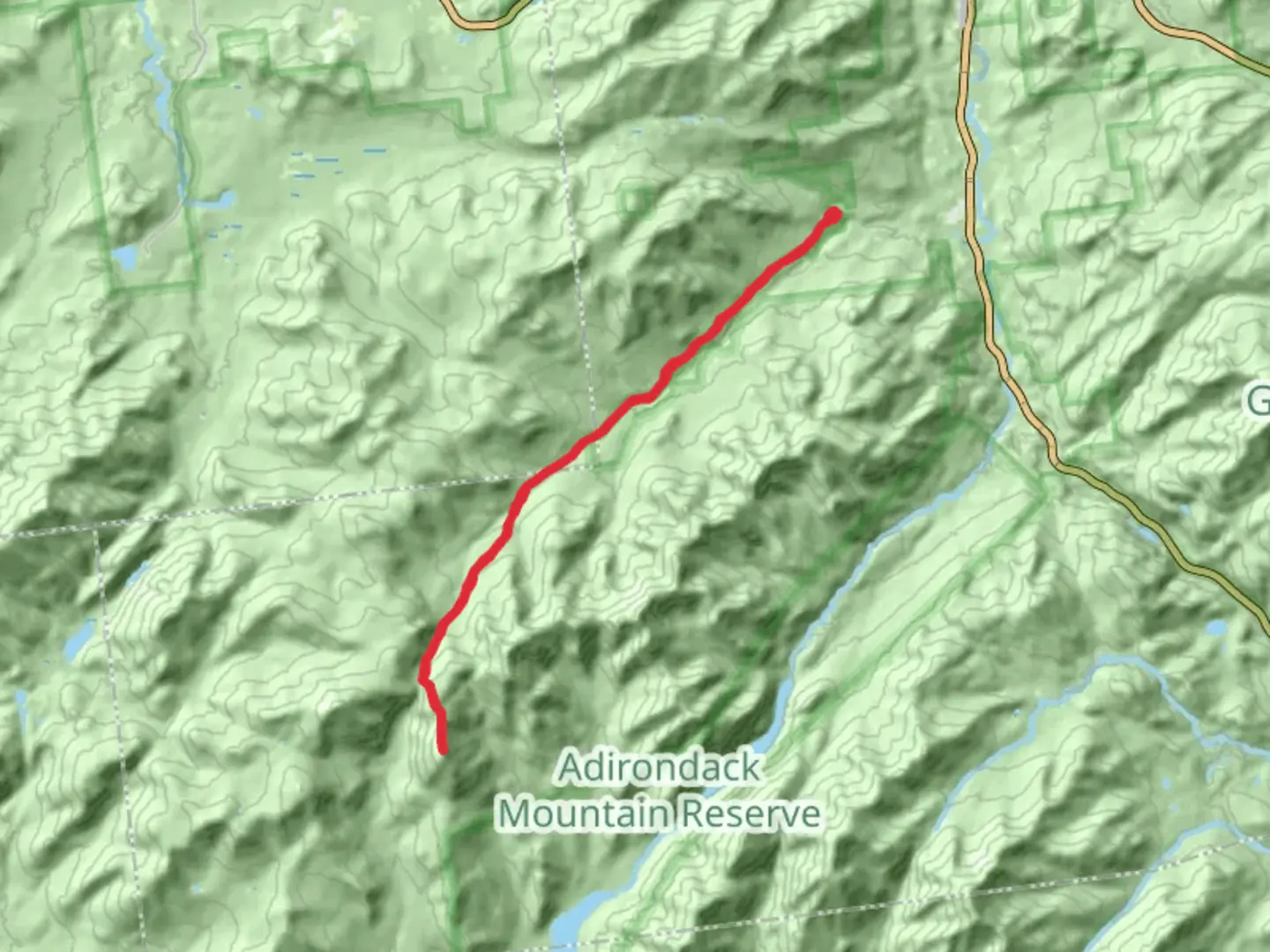 An image depicting the trail Mount Haystack via Phelps Trail and its surrounding area.