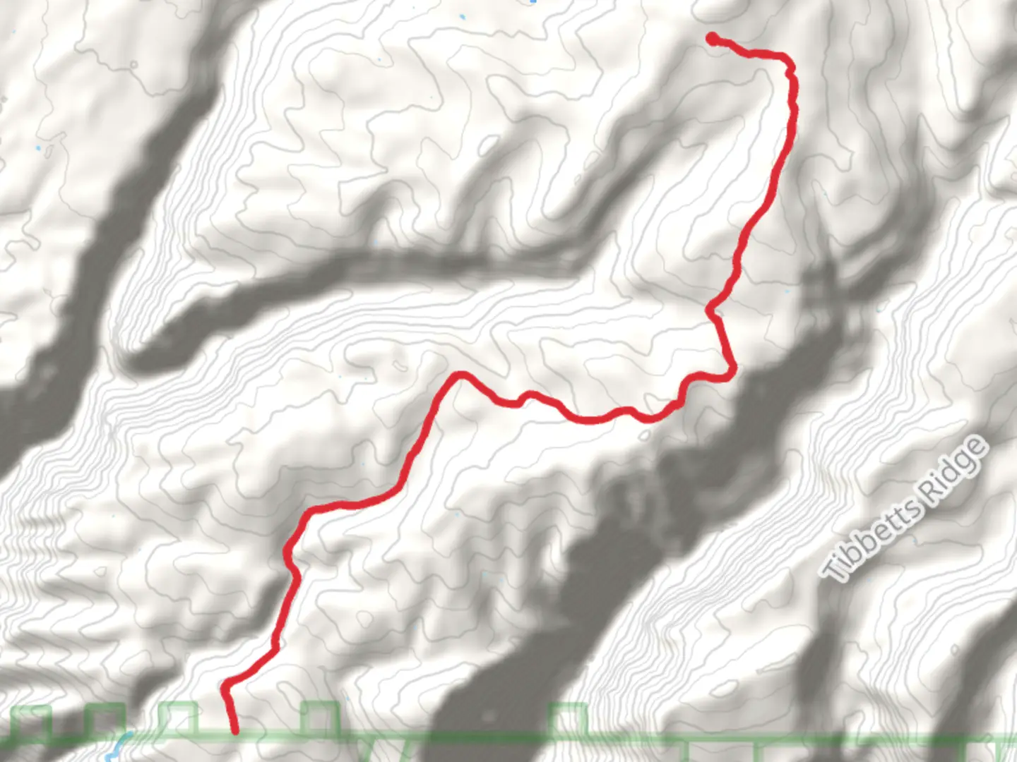 An image depicting the trail Boiler Creek Trail and its surrounding area.