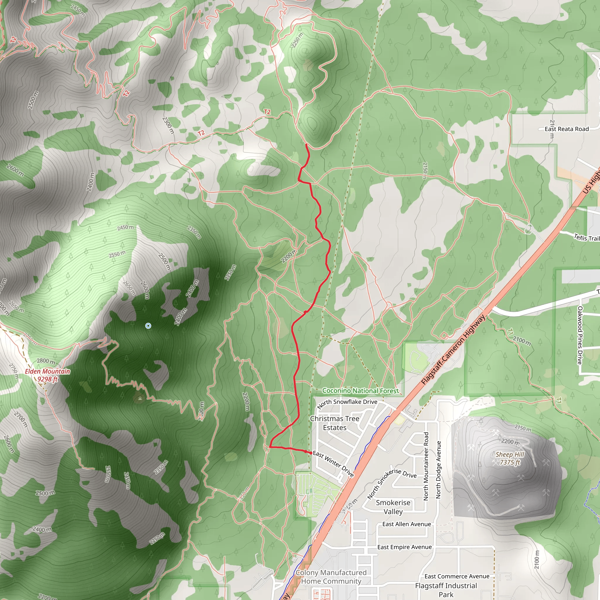Christmas Tree Trail mobile static map