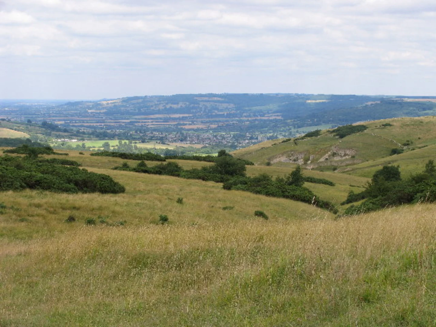 An image depicting the trail Cleeve Common and Watery Bottom Loop and its surrounding area.
