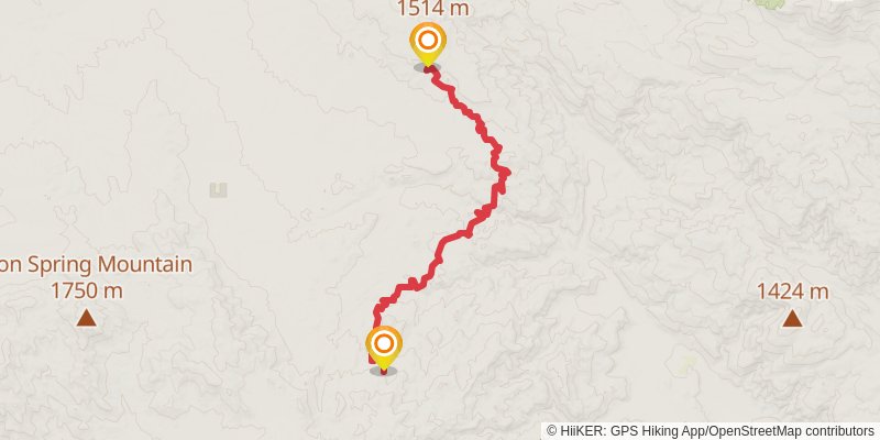 Pacific Crest Trail - California stage 13 Map