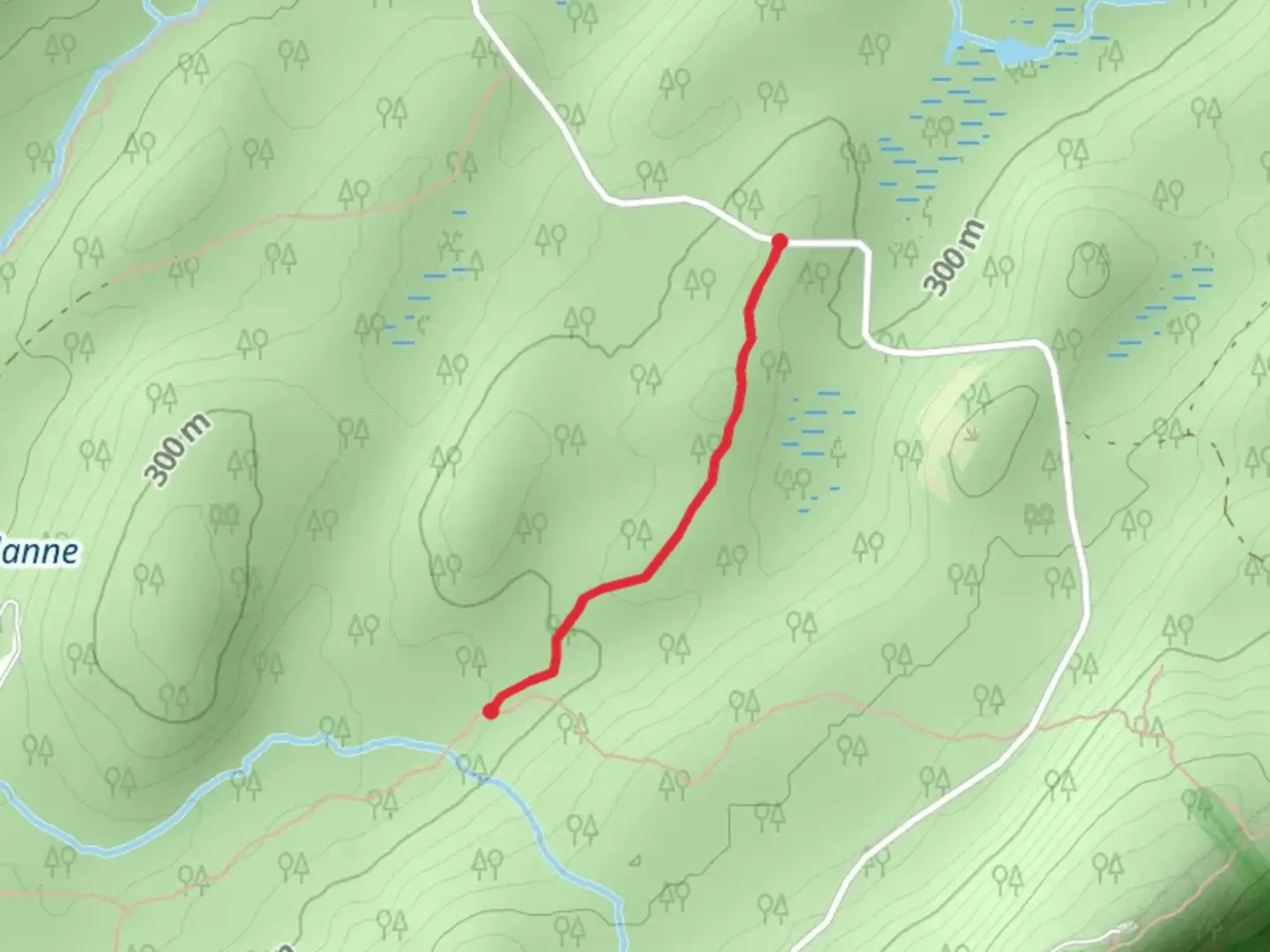 An image depicting the trail Swenson Short Trail and its surrounding area.