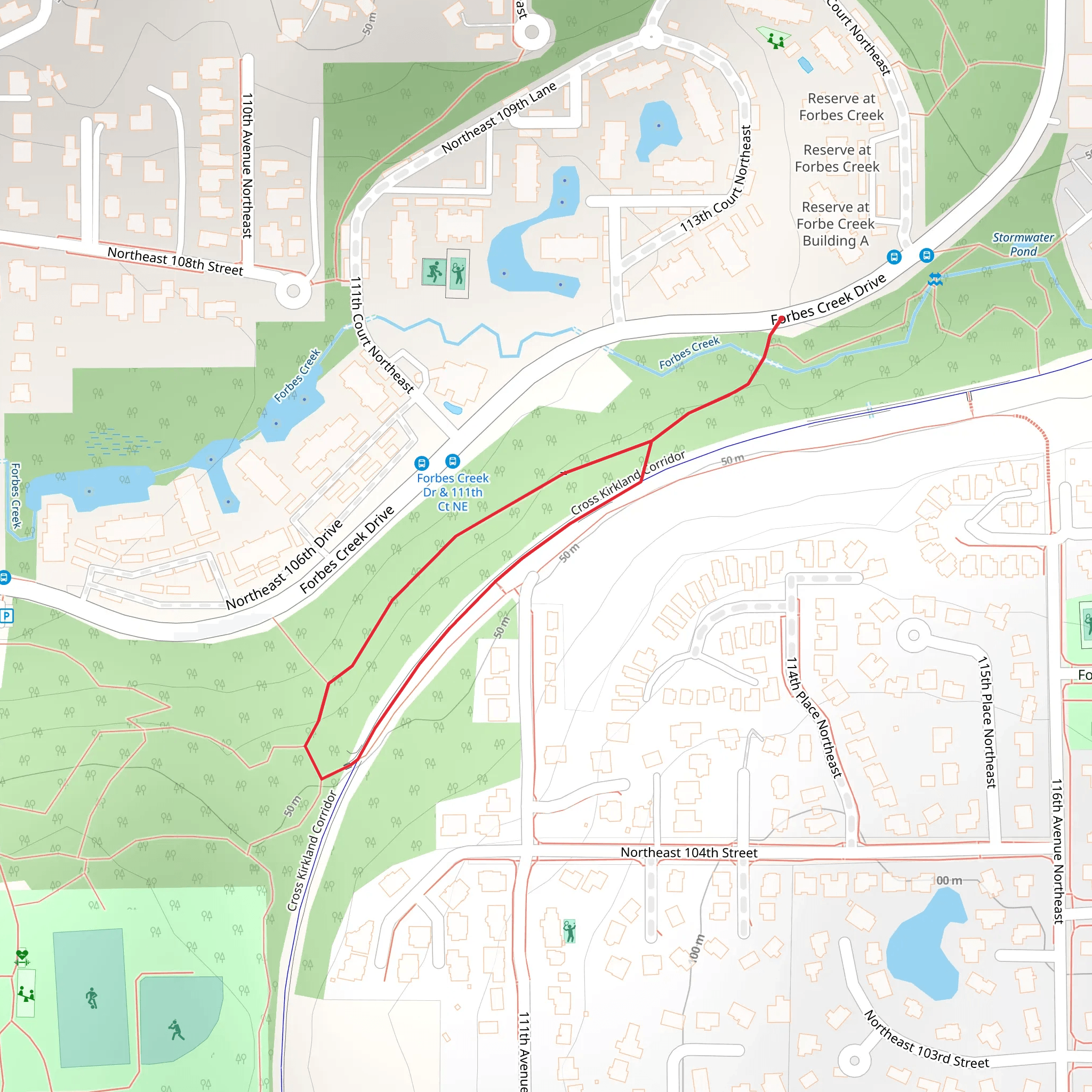 Forbes Creek Drive South Loop mobile static map