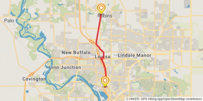 Cedar Valley Nature Trail stage 4 Map