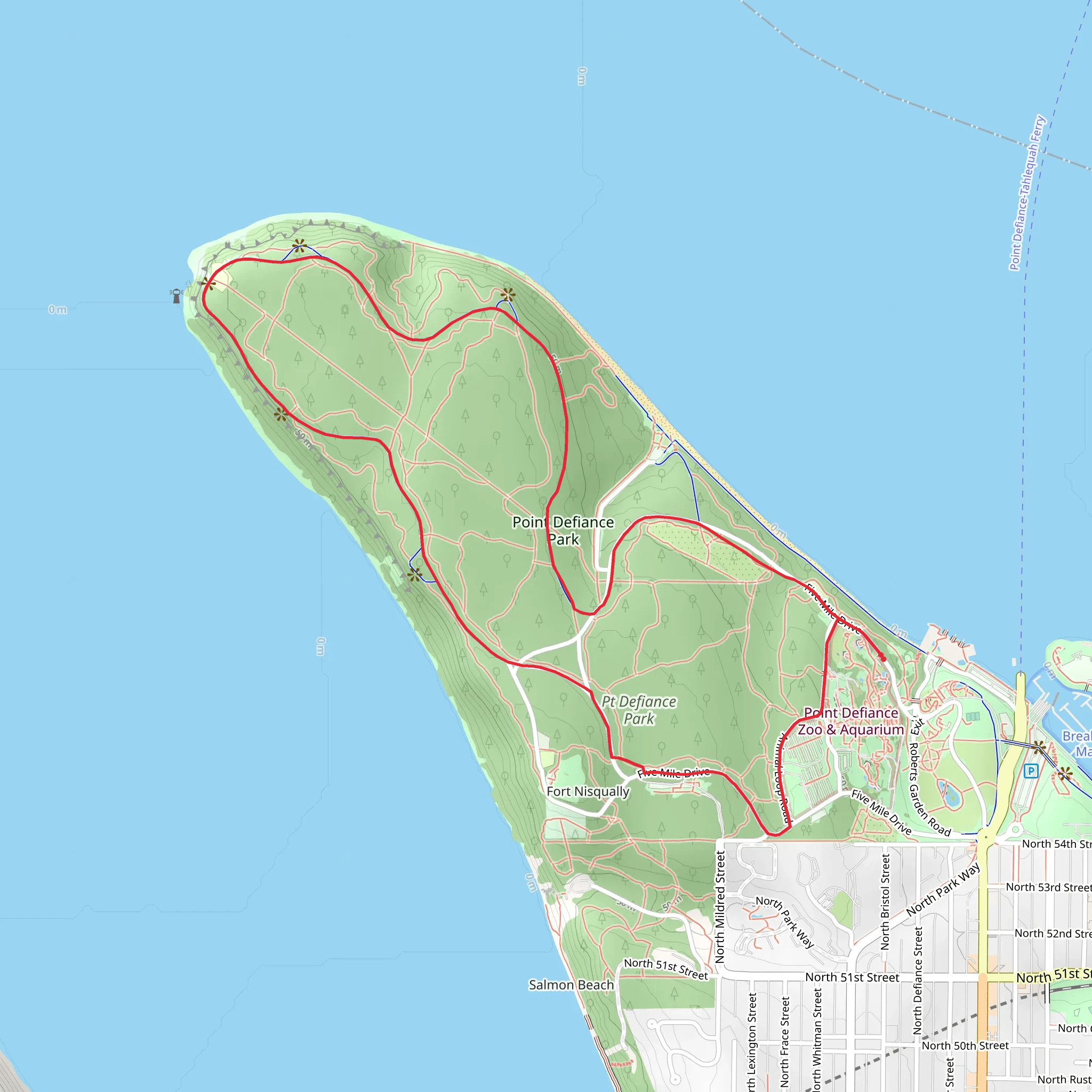 Five mile Loop mobile static map