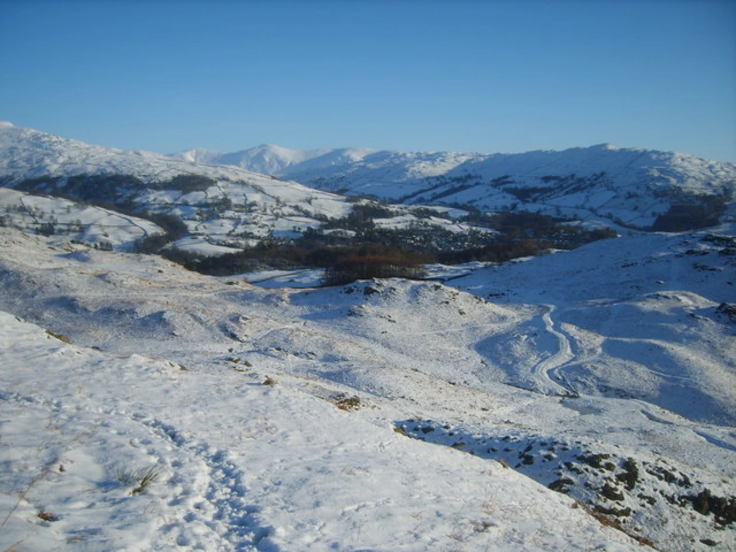 An image depicting the trail Loughrigg Fell Loop and its surrounding area.